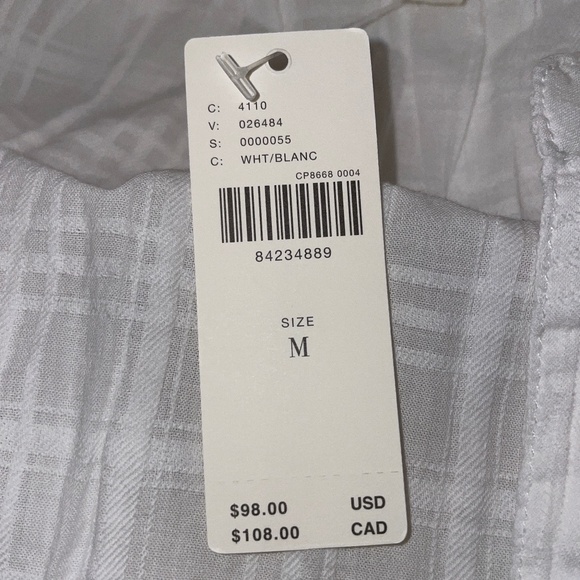 Brand New PILCRO CROPPED HENLEY BLOUSE - Picture 9 of 13